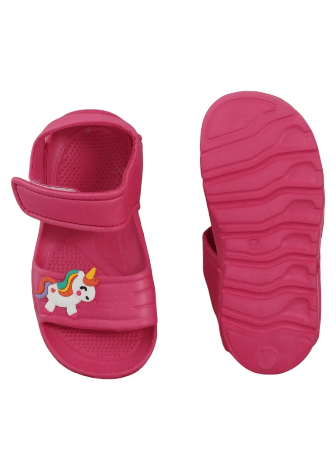 Enchanted Dark Pink Unicorn Adventure Sandals