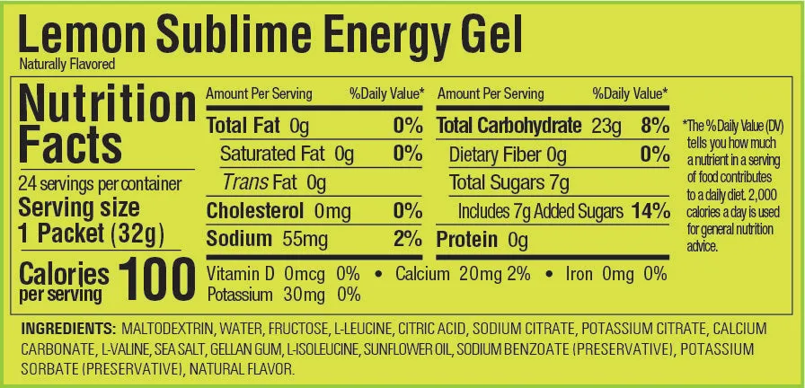 Energy Gel - Lemon Sublime