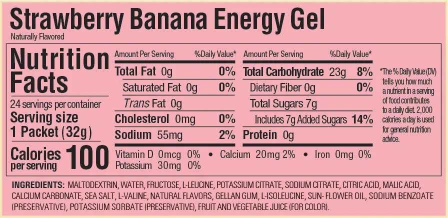 Energy Gel - Strawberry Banana