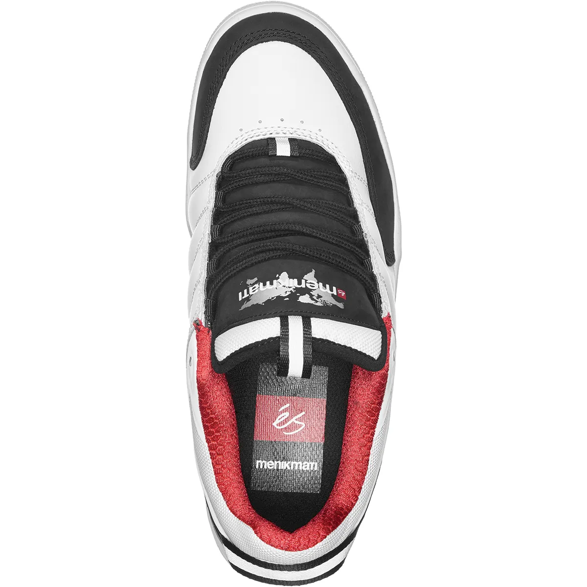 eS Evant x Menikmati Skateboard Shoes - White/Black