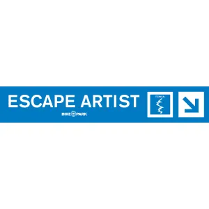 Escape Artist Mountain Bike Trail Sign