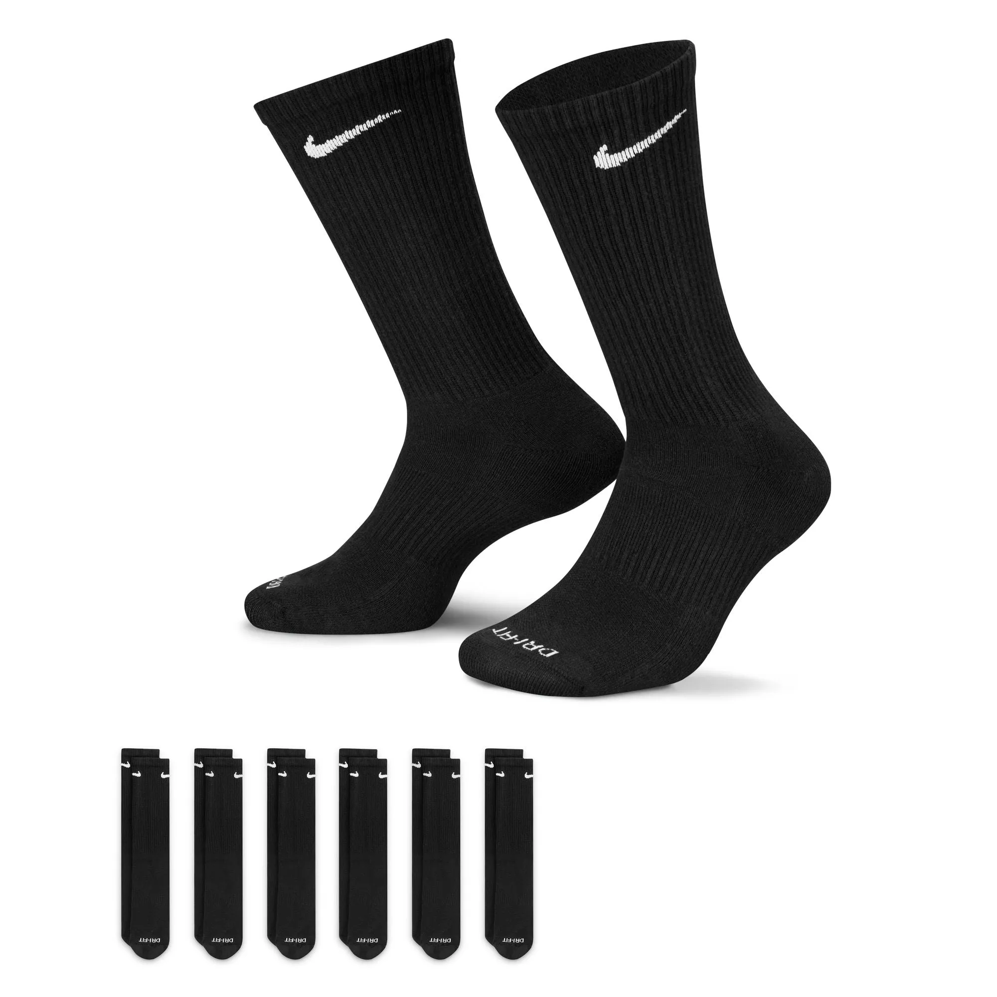 Everyday Plus Cushioned Training Crew Socks (6 Pairs)