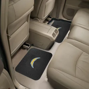 Fanmats Los Angeles Chargers Back Seat Car Utility Mats - 2 Piece Set