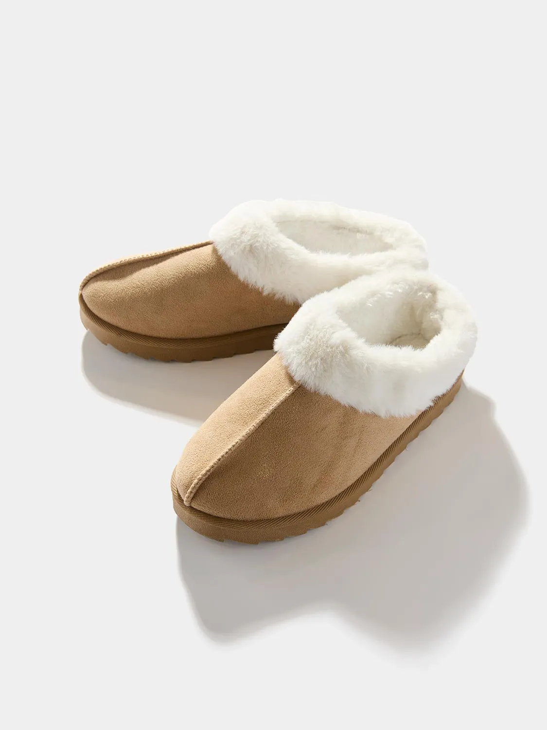 Faux Shearling Slippers