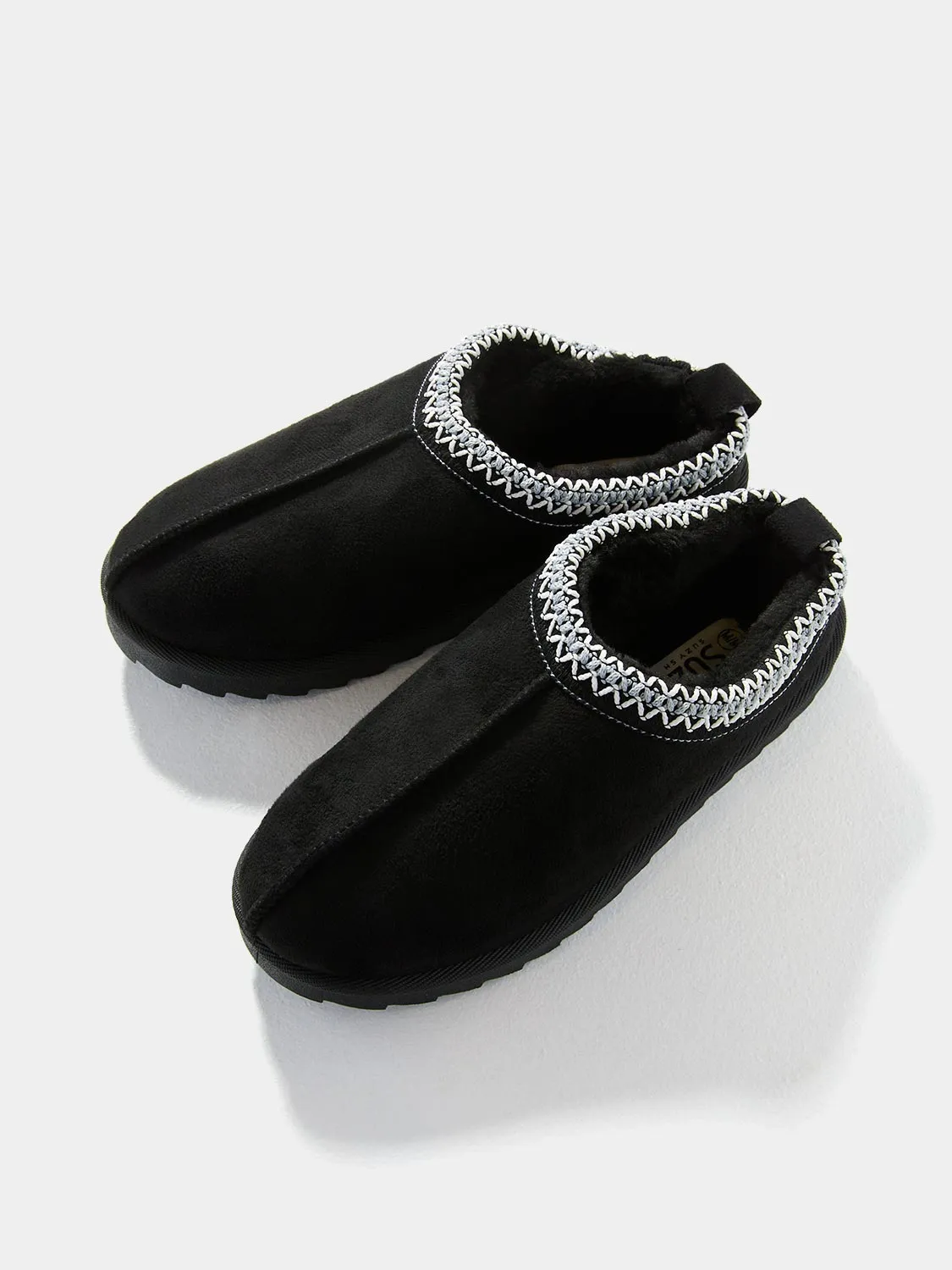 Faux Suede Slippers