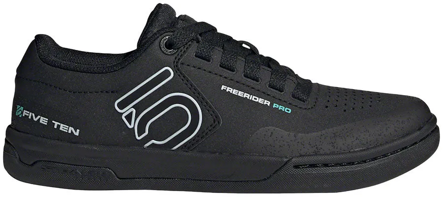 Five Ten Freerider Pro Flat Shoe  -  Women's, Core Black / Crystal White / Acid Mint