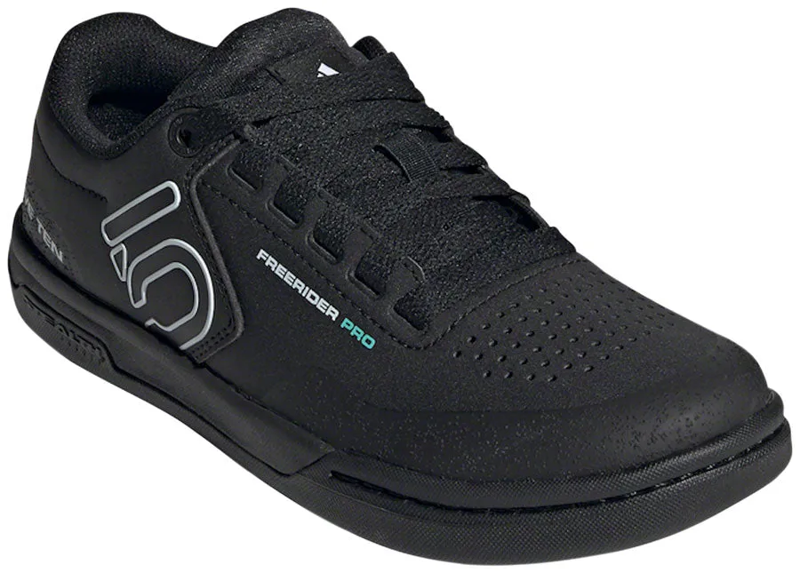 Five Ten Freerider Pro Flat Shoe  -  Women's, Core Black / Crystal White / Acid Mint