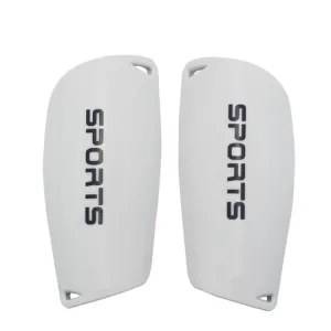 Football Shin Pads Reinforced Shin Pads Sports Calf Pads(White S)