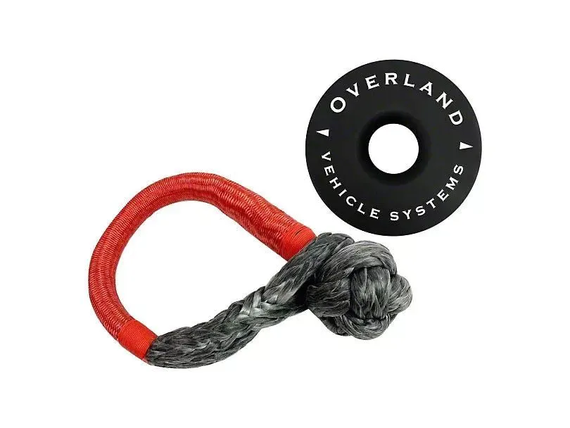 Free Overland Vehicle Systems Combo Pack 7/16in. Rope Shackle & Recovery Ring