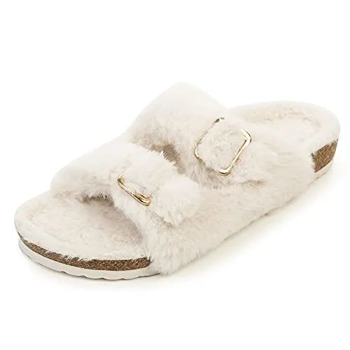 Fuzzy Slide Sandals