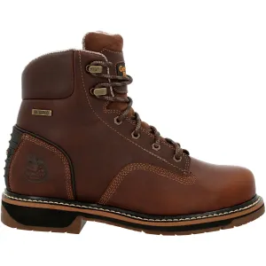 'Georgia Boot' Men's 6" Amp LT Edge EH WP Alloy Toe - Brown