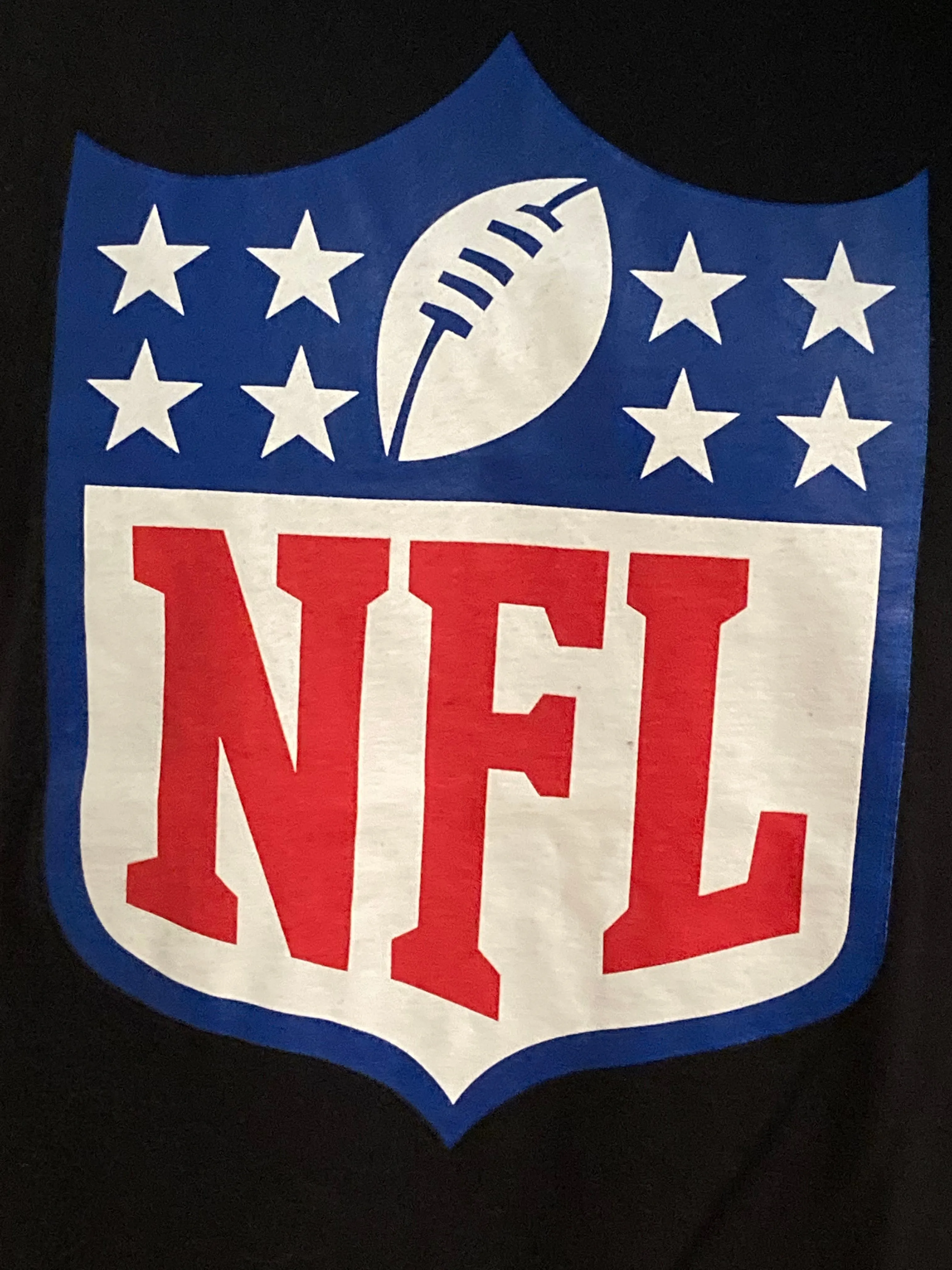 GILDEN "NFL" FRITO LAY & PEPSI SPONSOR Graphic Print Adult L Large Lrg Black T-Shirt Tee Shirt