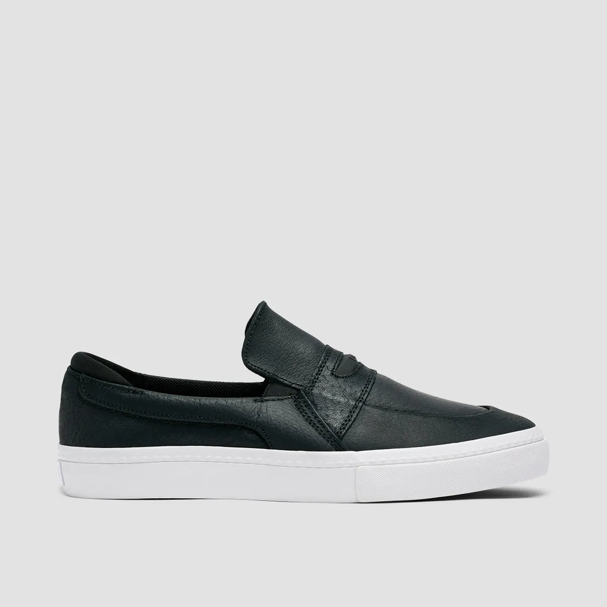 Globe Liaizon Slip On Shoes - Black Distress/White