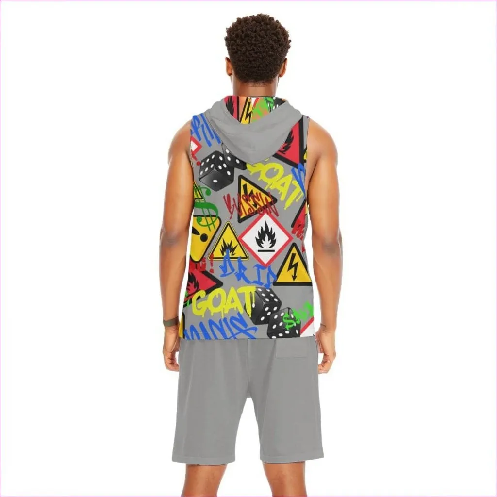 Hazard Men's Tank Top And Shorts Set