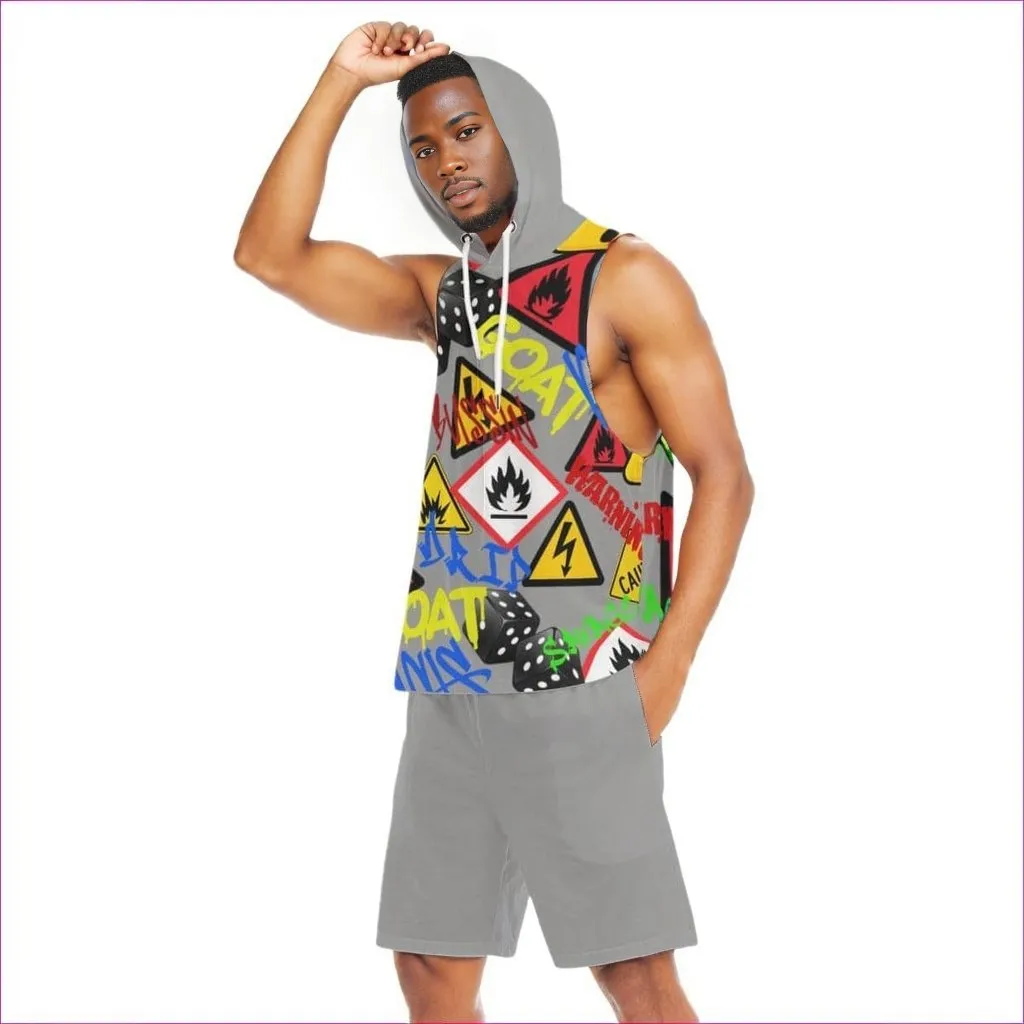 Hazard Men's Tank Top And Shorts Set