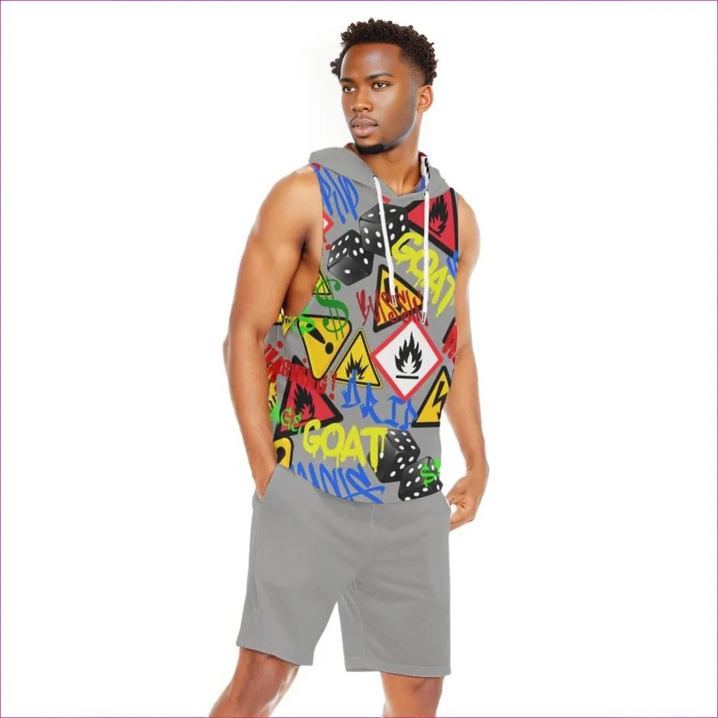 Hazard Men's Tank Top And Shorts Set