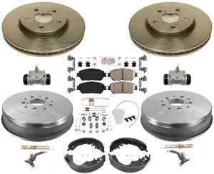 High Performance Carbon Brake Rotors Brake Pads & Shoes For Toyota Sienna 04-10