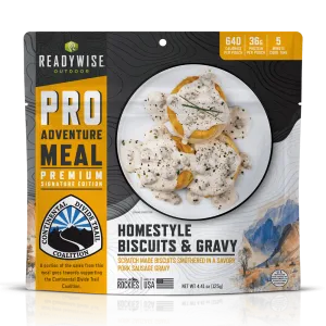 Homestyle Biscuits & Gravy - Signature Edition Pro Adventure Meal with Continental Divide Trail Coalition