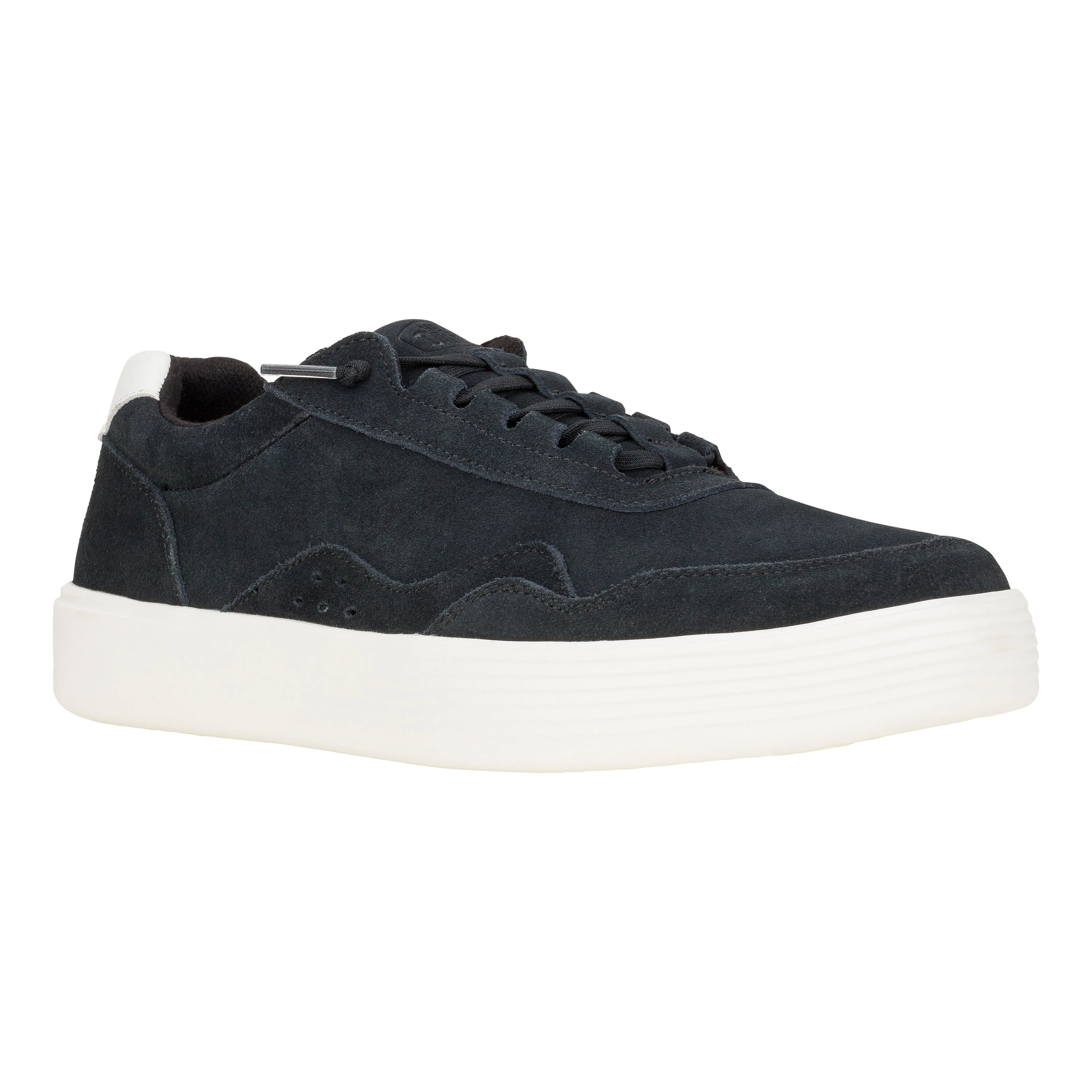 Hudson Suede Vintage Varsity - Black/White