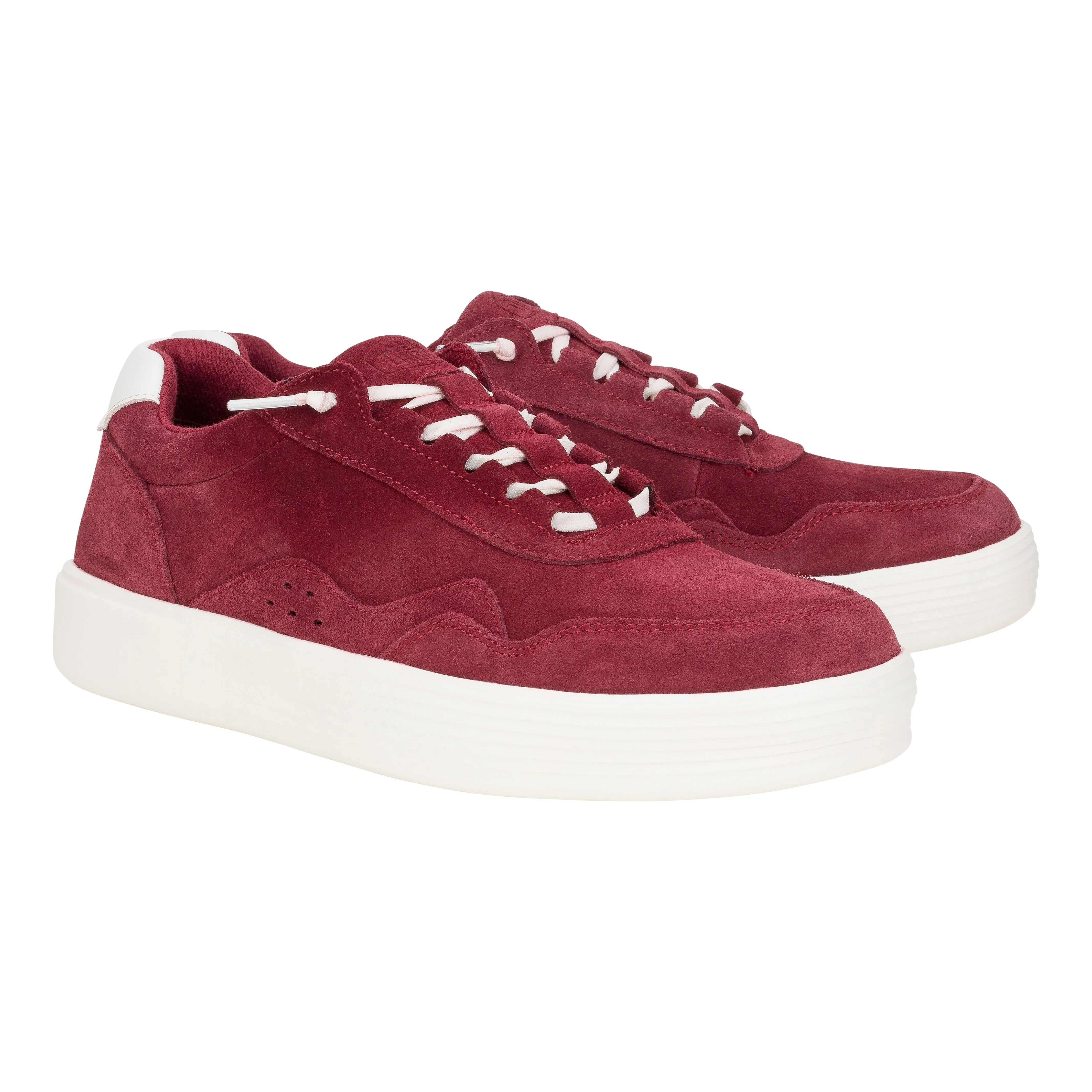 Hudson Suede Vintage Varsity - Crimson