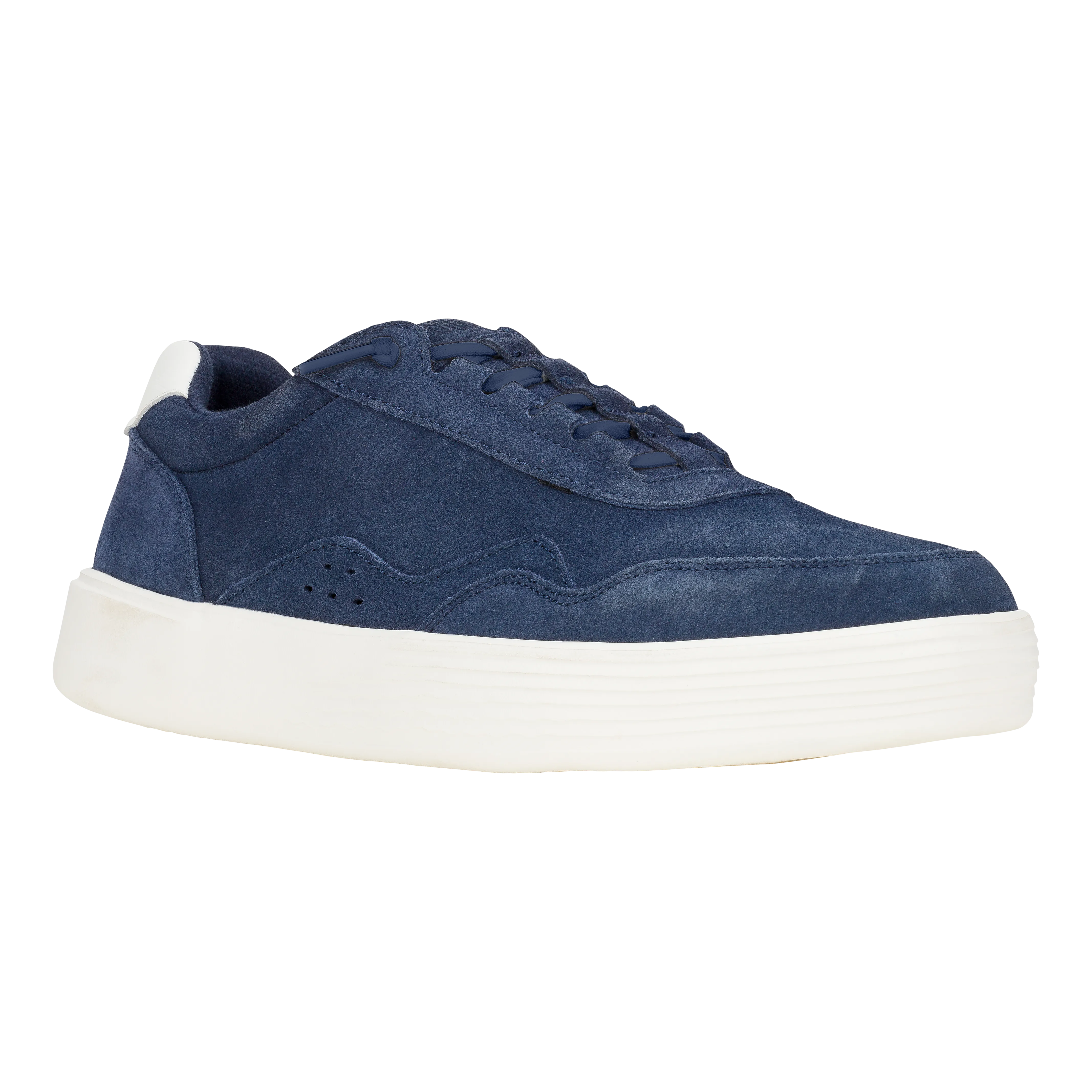 Hudson Suede Vintage Varsity - Navy/White