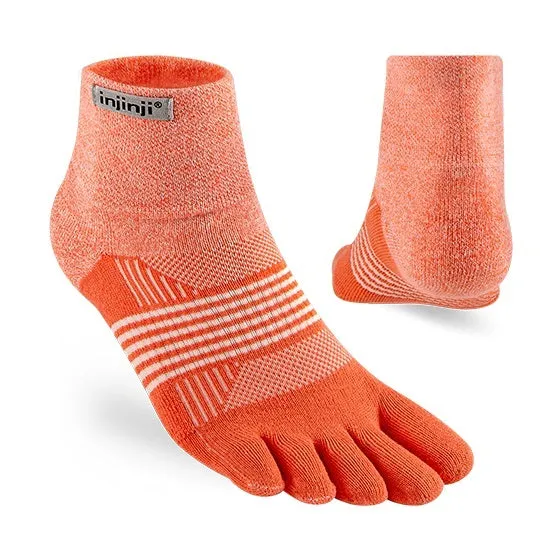 Injinji Trail Sock | Midweight | Mini-Crew | Geranium | Womens