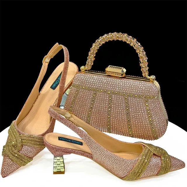 Italian Pumps and Matching Bag Set