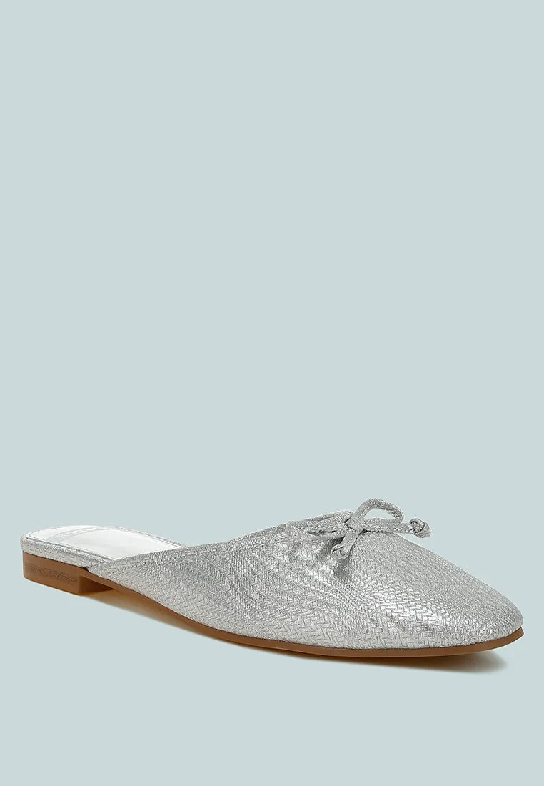 Jaylor Party Bow Slip-On Mules