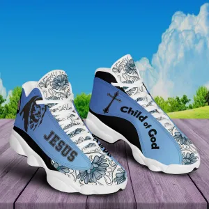 Jesus Child Of God J13 Shoes - God Floral Pattern Shoes - Christian Shoes