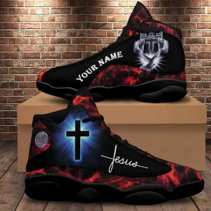 Jesus Sparkle Cross Jesus Faith Basketball Shoes For Men Women - Christian Shoes - Jesus Shoes - Unisex Basketball Shoes