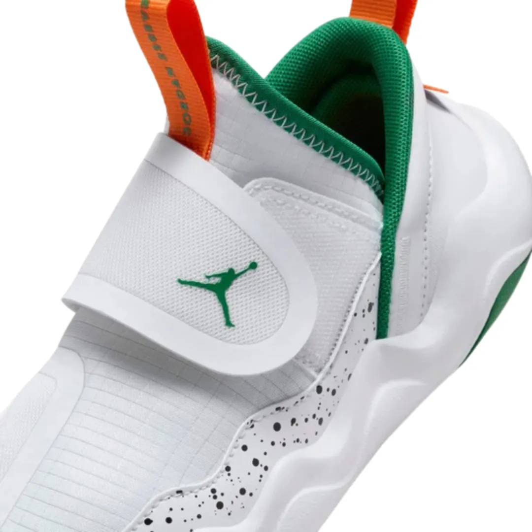 Jordan - Kid's Jordan 23/7 PS 'Hurricanes' - Football Grey / White / Orange Blaze / Pine Green