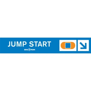 Jump Start Mountain Bike Trail Sign