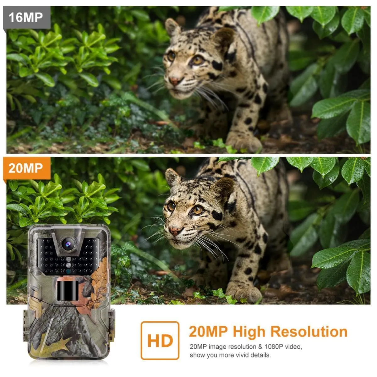 K&F Concept K&F HC-900A 20MP/0.3 seconds Trigger/1 PIR HD Outdoor trail camera Waterproof Hunting Infrared Night Vision Camera