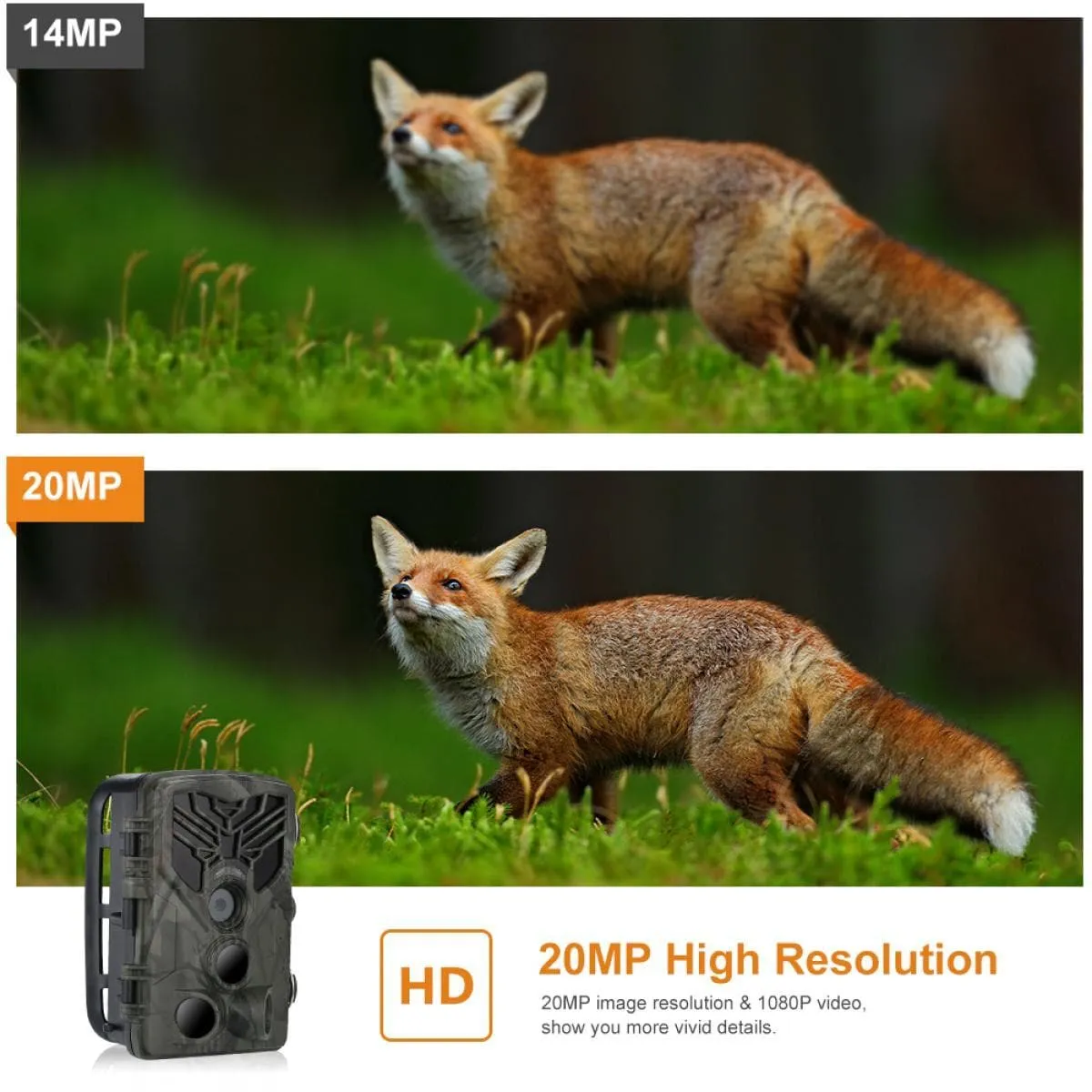 K&F Concept K&F HC810A trail camera Hunting Camera Scouting Trail Camera Wildview 1080P 20MP HD PIR Motion Night Vision Camera