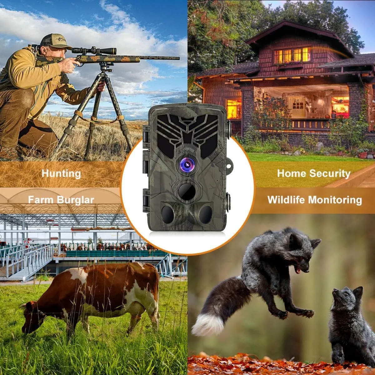 K&F Concept K&F HC810A trail camera Hunting Camera Scouting Trail Camera Wildview 1080P 20MP HD PIR Motion Night Vision Camera