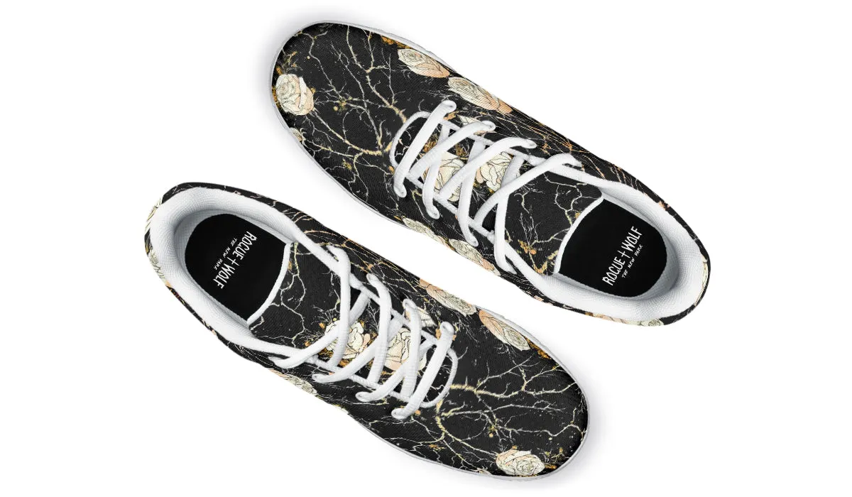 Kintsugi Rose Athletic Sneakers - Light Breathable and Comfortable Sports Shoes with Anti-Slip Soles