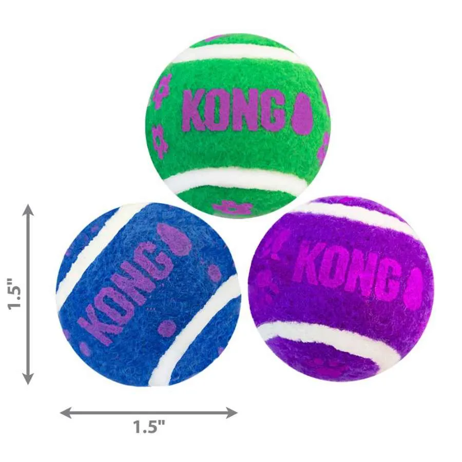 KONG Cat Tennis Balls With Bells