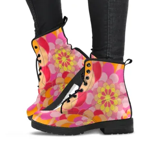 Leather boots - Floral