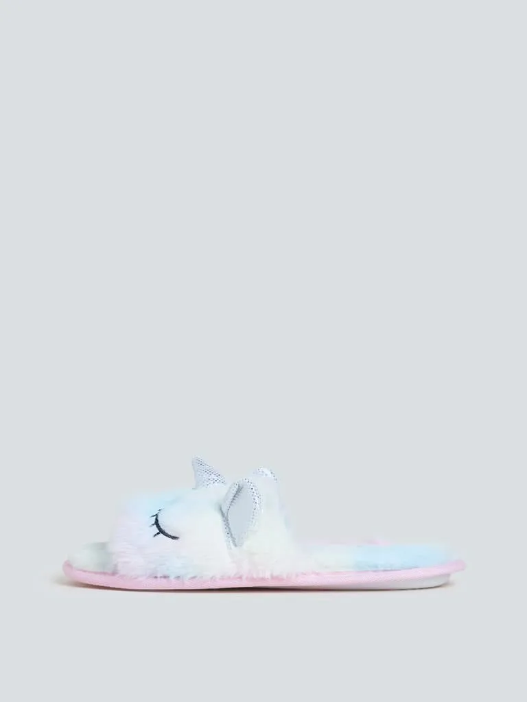 LUNA BLU Multicolour Unicorn Bathroom Slippers