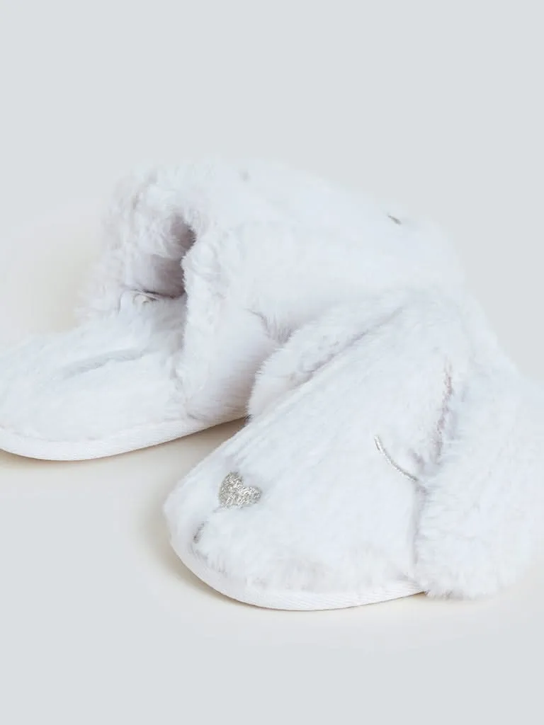 LUNA BLU Oat Dog-Design Bathroom Slippers