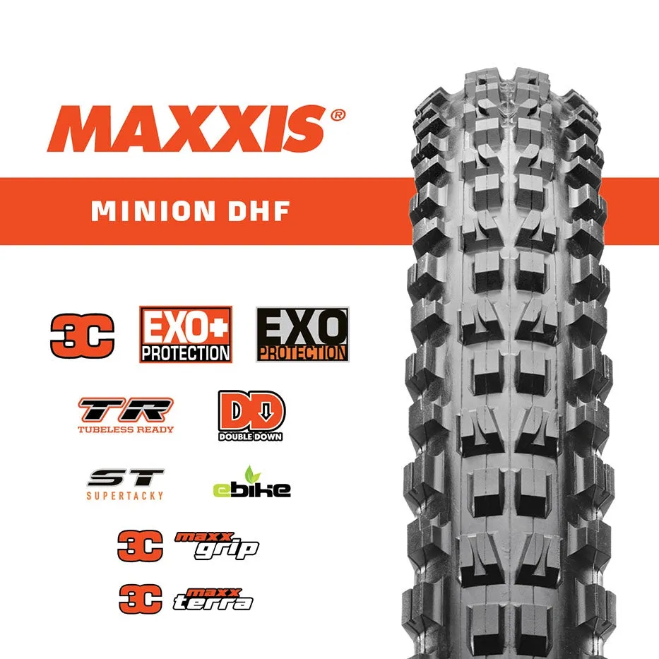 MAXXIS Minion DHF 27.5 x 2.5 WT 3C/EXO /TR/Maxx Terra