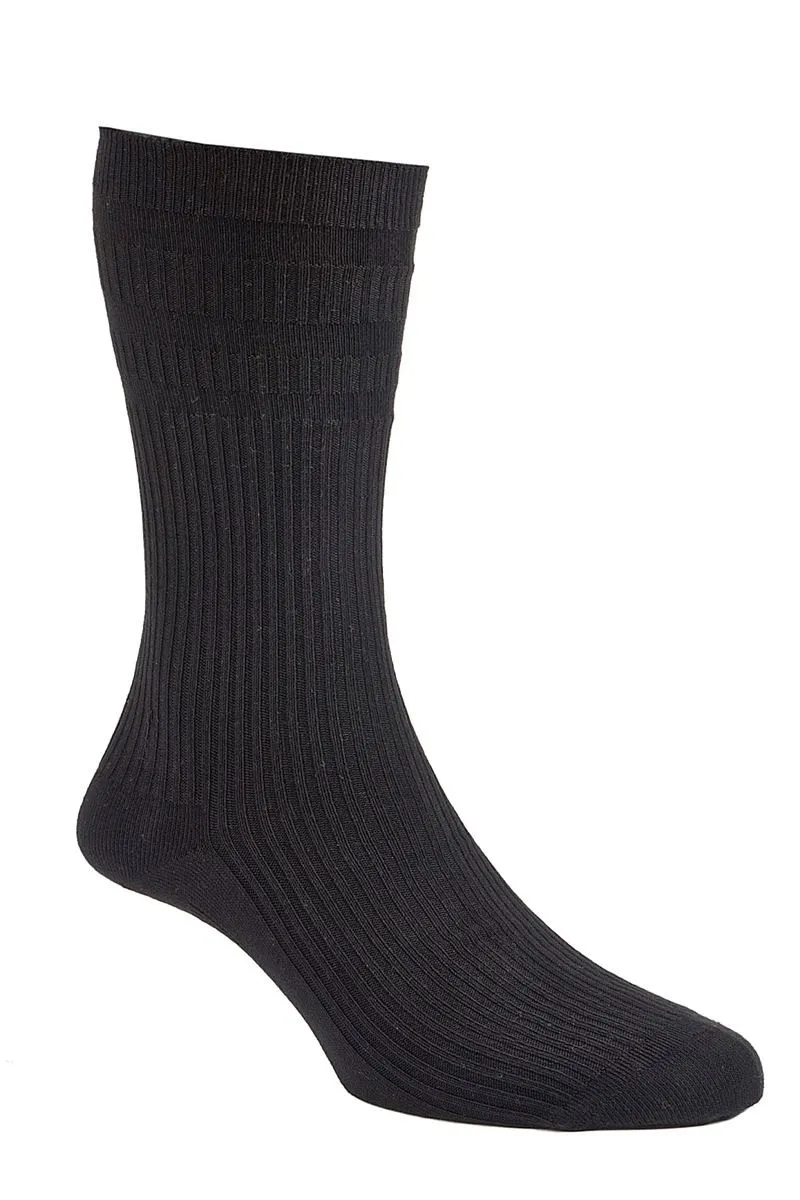 Mens Extra Wide Fit HJ Hall HJ91H Softop Cotton Socks