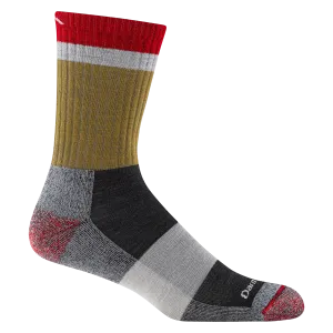 Men's Heady Stripe Micro Crew Lightweight Hiking Sock