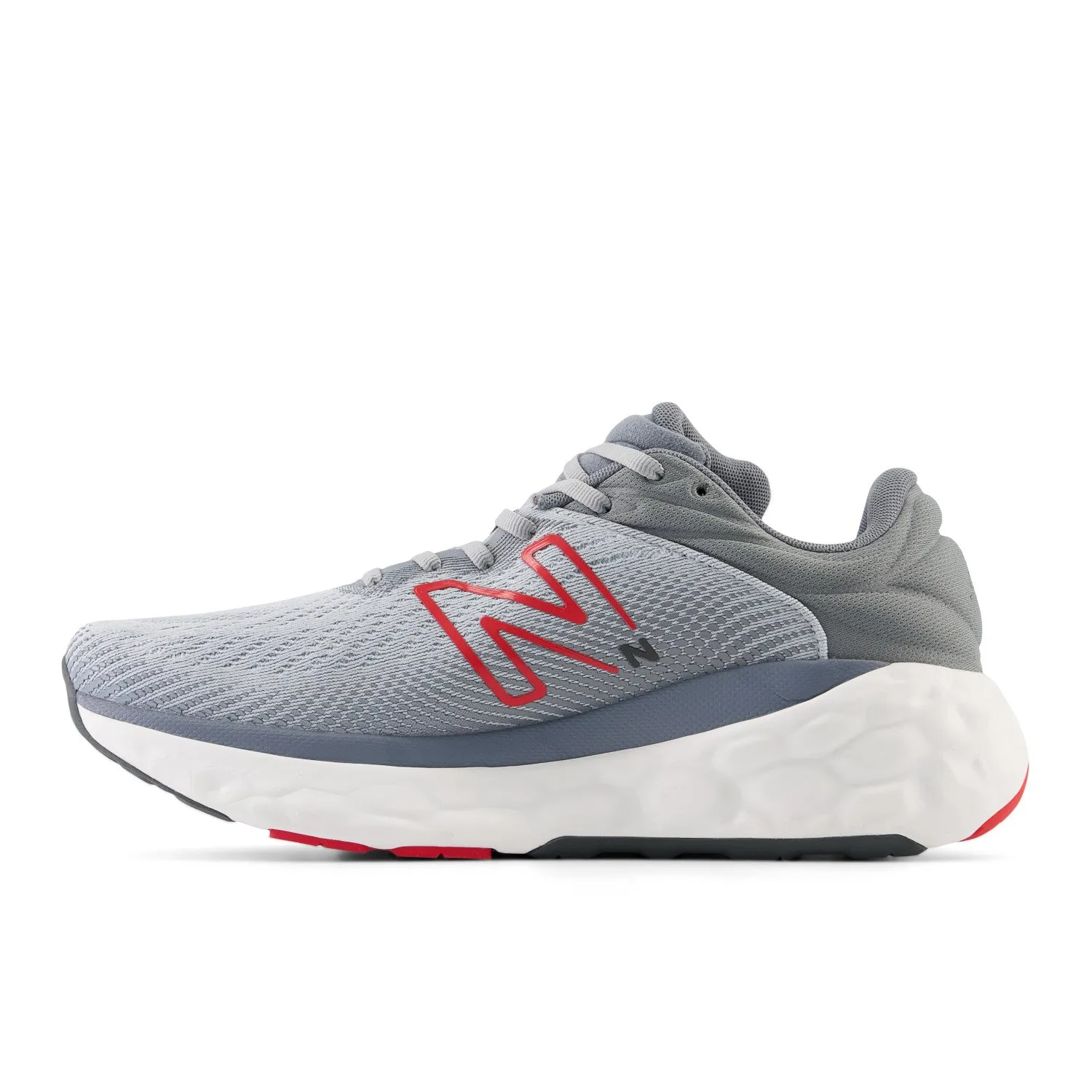 Men's New Balance Fresh Foam X 840v1 Color: Aluminum Grey with True Red