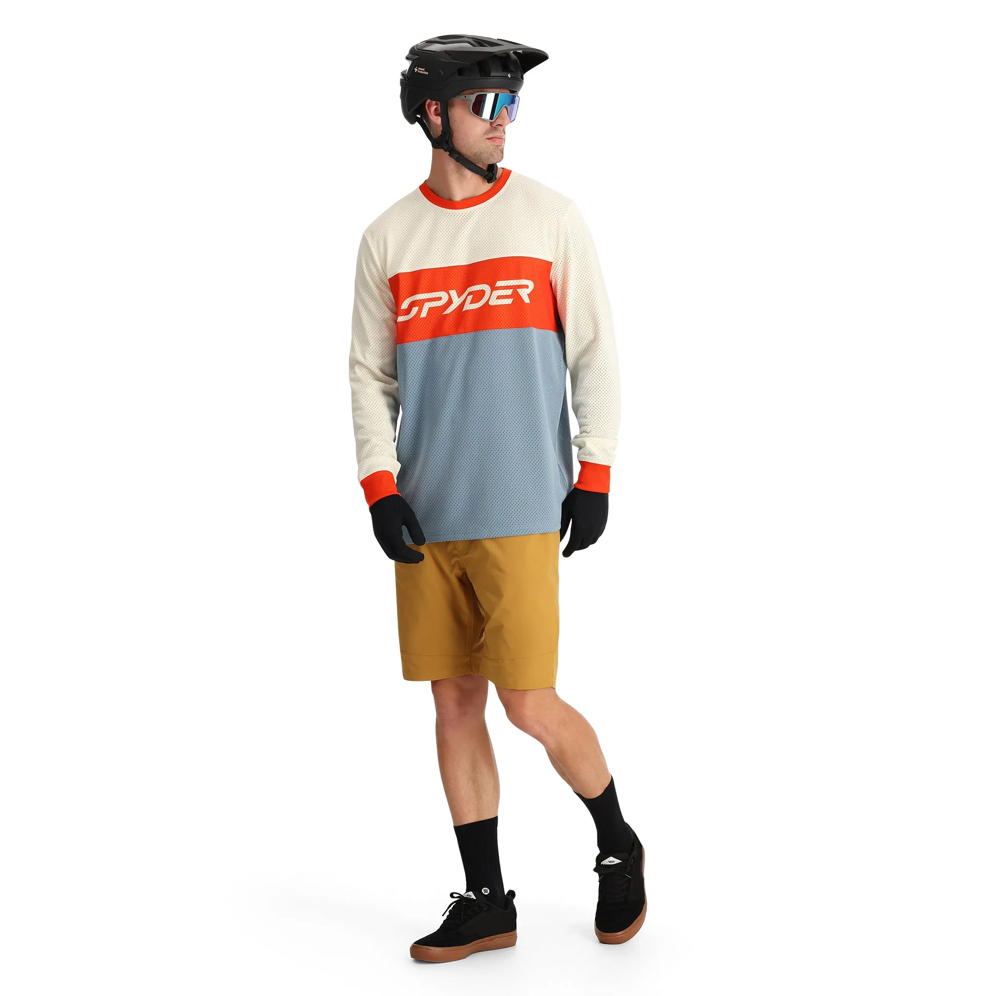 Mens Olson Long Sleeve Jersey - Blue Fog