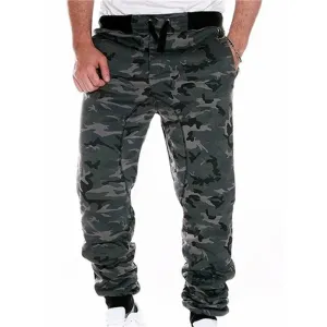 Men's Pants Mens Joggers Camouflage Sweatpants Casual Sports Camo Pants Full Length Fitness Striped Jogging Trousers Cargo Pants 230313