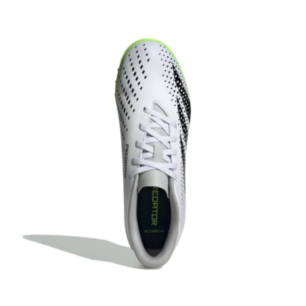 Men's Predator Accuracy.4 Turf Football Shoe (Cloud White/Core Black/Lucid Lemon)