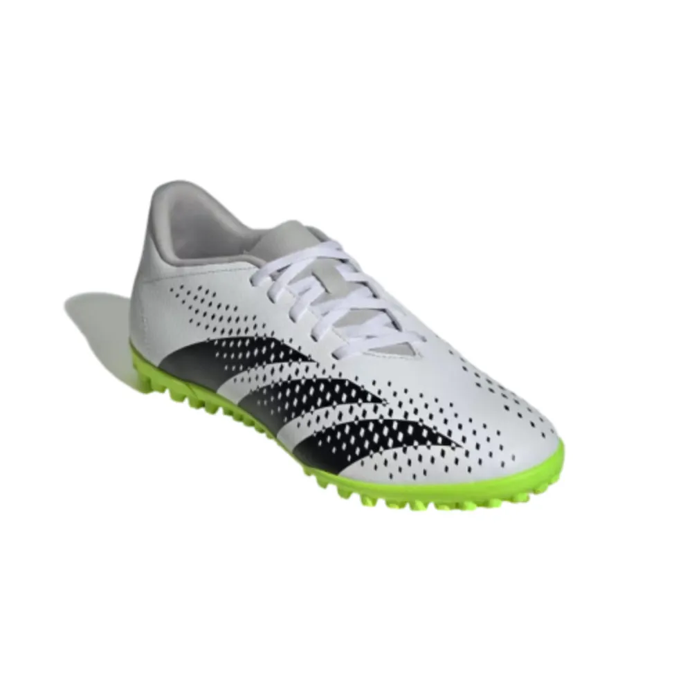 Men's Predator Accuracy.4 Turf Football Shoe (Cloud White/Core Black/Lucid Lemon)