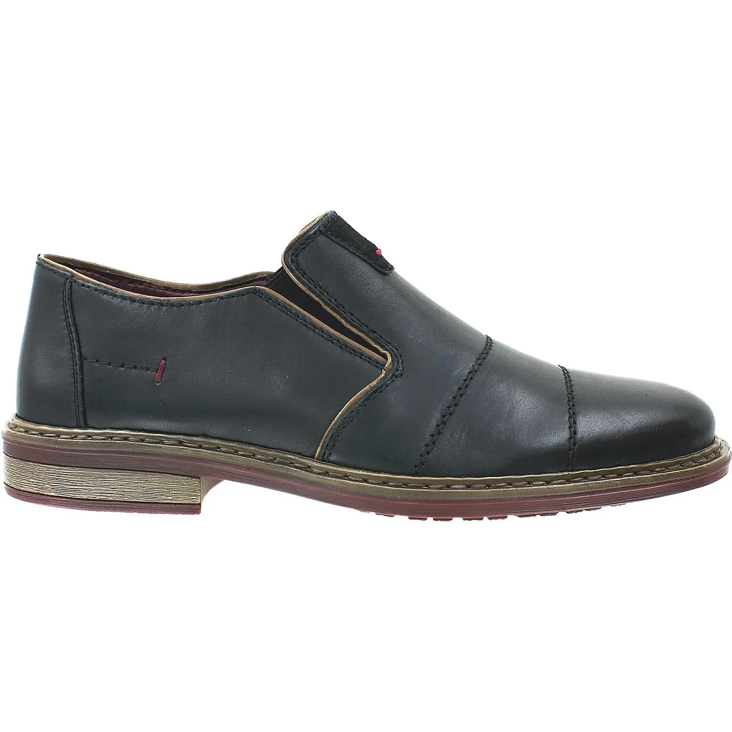 Men's Rieker 17661-00 Dustin Black Leather