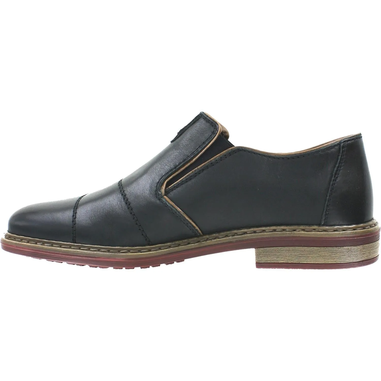 Men's Rieker 17661-00 Dustin Black Leather